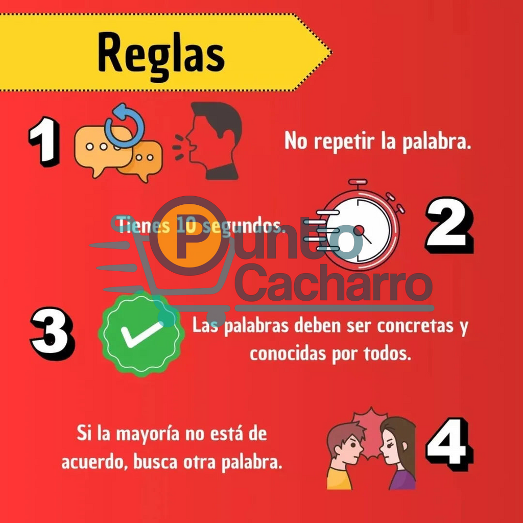 Piensa Rápido Y Contesta - Juego Basta Piensa Rápido - Juego De Mesa En Español - Juego Stop De Letras - Juego De Palabras - Juego Basta Original