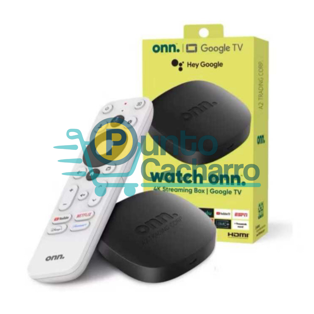Convierte tu TV en Smart TV con el Watch onn 4K original de GOOGLE - Control con Comandos de Voz